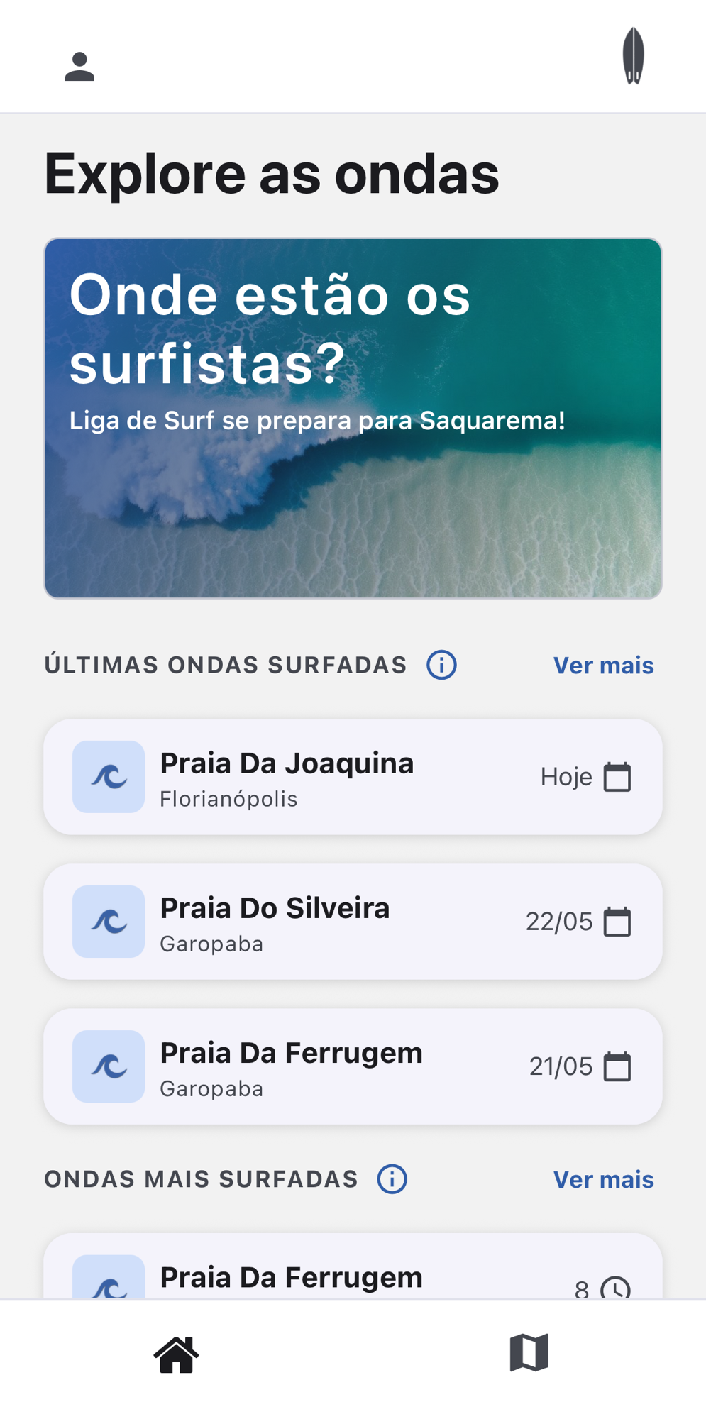 Altas app — home